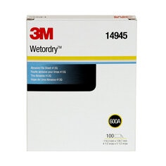 3M 14945 - Wetordry Paper Sheet 413Q 600 A-weight 4 1/2 Inch x 5 1/2 ...