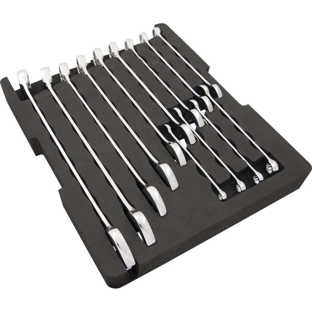 Gray 11 Piece 12 Point Metric Black Finish Combination Wrench Set 10mm ...