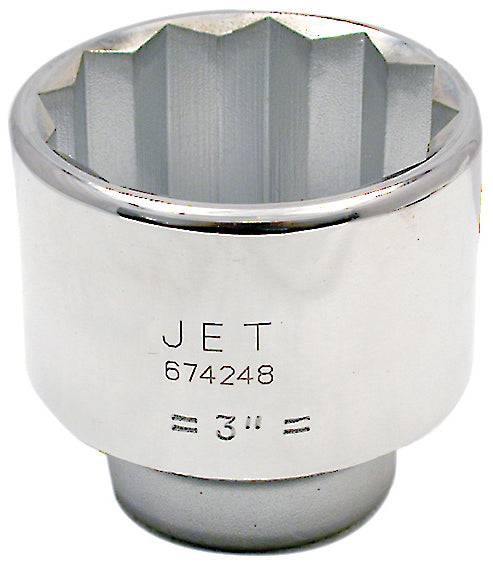 Jet 674224 - 1 Inch Dr X 1-1/2 Inch Regular Chrome Socket 12 Point ...