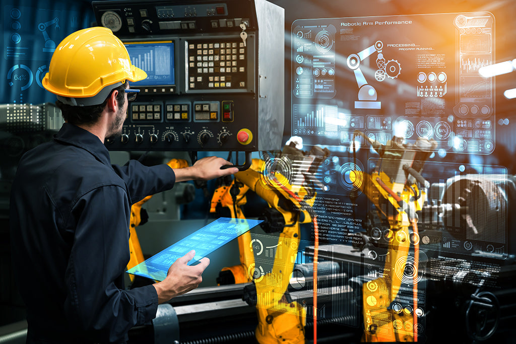 Operator and automated industrial manufacturing equipment