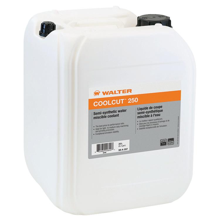 WALTER Coolcut 250 1000L industrial coolant tank with control panel and hoses for metalworking lubrication system