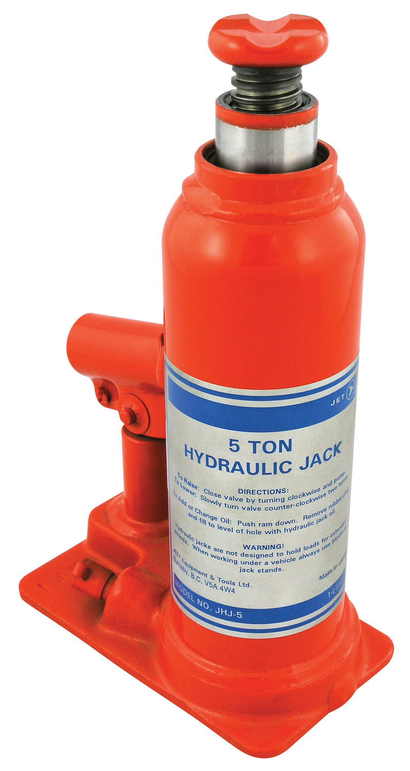 Jet JHJ-22 - 22-1/2 Ton Hydraulic Bottle Jack Low Profile Super Heavy Duty - eGrimesDirect