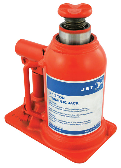 Jet JHJ-12 - 12-1/2 Ton Hydraulic Bottle Jack Low Profile Super Heavy Duty - eGrimesDirect