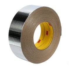 3M Venture 1521CW-F407 - Venture Tape Aluminum Foil Tape 1521CW Natural Aluminum 1.4 mil (1.88 Inch x 100 Yards) 7100043740 - eGrimesDirect