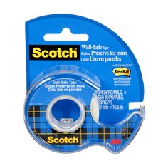 3M Scotch 183-ESF-RP12 - Scotch Wall-Safe Tape 183-ESF 3/4 in x 18 yd (19 mm x 16.5 m) 3M 7100141515 7100141515 - eGrimesDirect