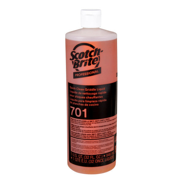 3M Scotch-Brite H-701-32OZ - Quick Clean Griddle Liquid One Quart Bottle 7000002182