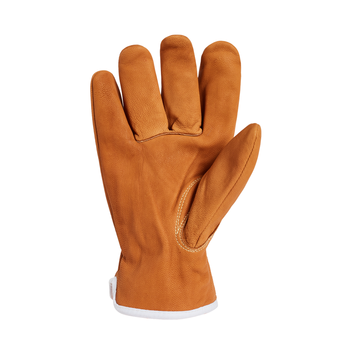 Superior Glove 378CXGOBXXL goat skin leather work glove with Kevlar steel liner and ANSI A9 cut protection, showing palm detail