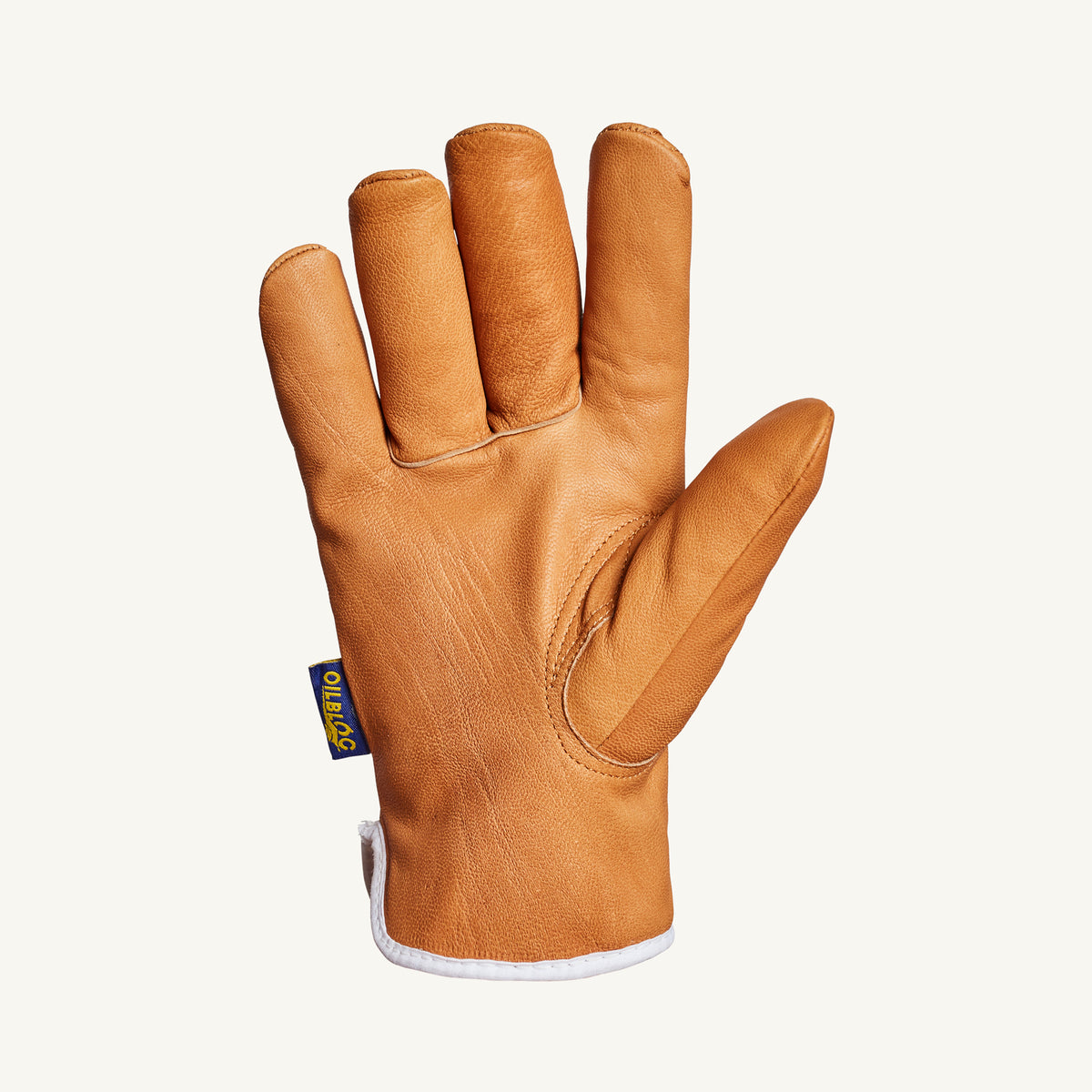 Superior Glove Oilbloc Endura Goat Drivers Gloves with Kevlar and C200 Thinsulate, showing textured palm and reinforced finger areas.