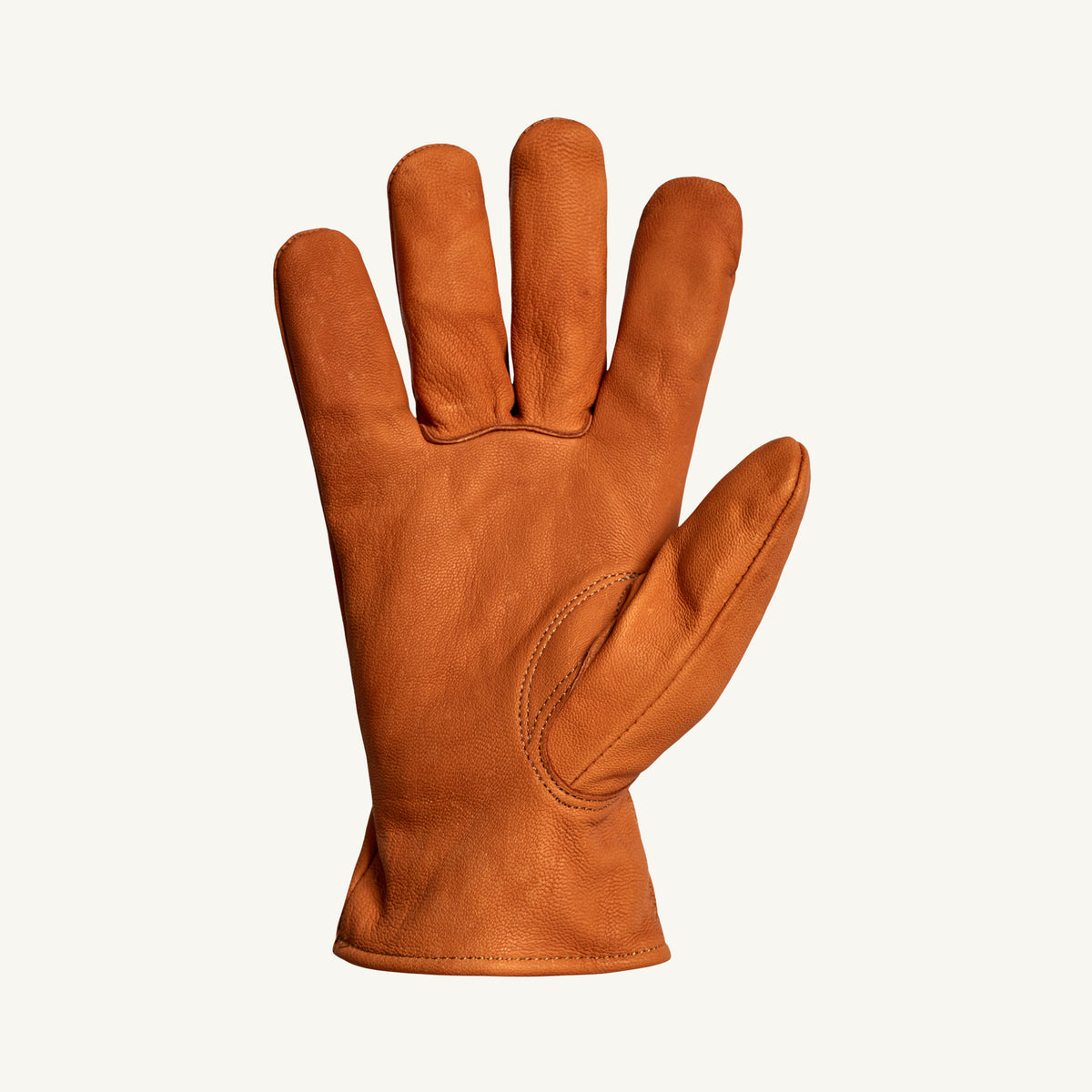 Superior Glove Endura goatskin driver glove with Oilbloc treatment and impact-resistant finger caps, showing palm and finger details.