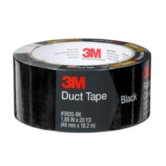 3M 3920-BK - Duct Tape Black (1.88 Inch x 20 Yards) 7100107426 - eGrimesDirect
