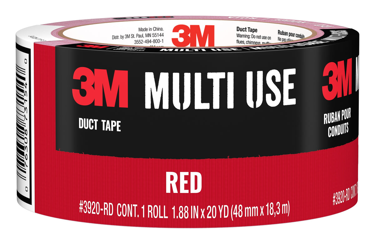 3M 3920-RD-6C - Duct Tape 3920 Red (1.88 Inch x 20 Yards) 7100247196