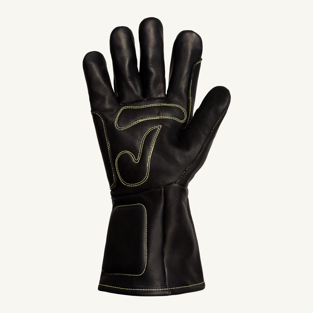 Superior Glove Endura Oil Bloc goat glove with cotton blend, Kevlar lining, and Punkban reinforcement on right thumb and index finger.
