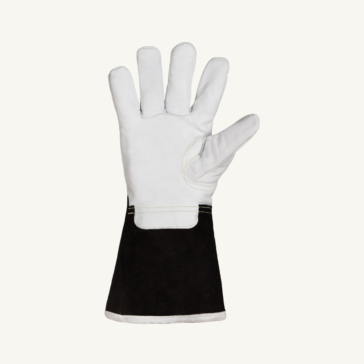 Superior Glove Endura 399GKGTLXXX grain goat blended Kevlar and Thinsulate lined 5-inch split cut-resistant safety glove, palm view