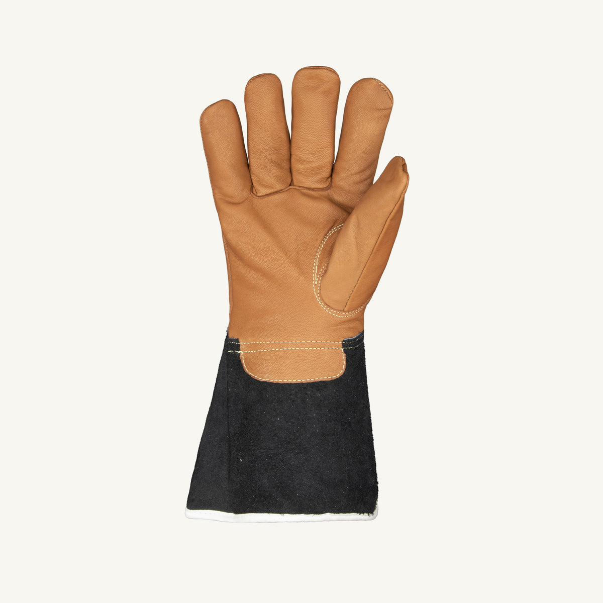 Superior Glove Endura Oilbloc grain goat leather work glove with Kevlar blend, Thinsulate, fleece liner, and wide split cuff.