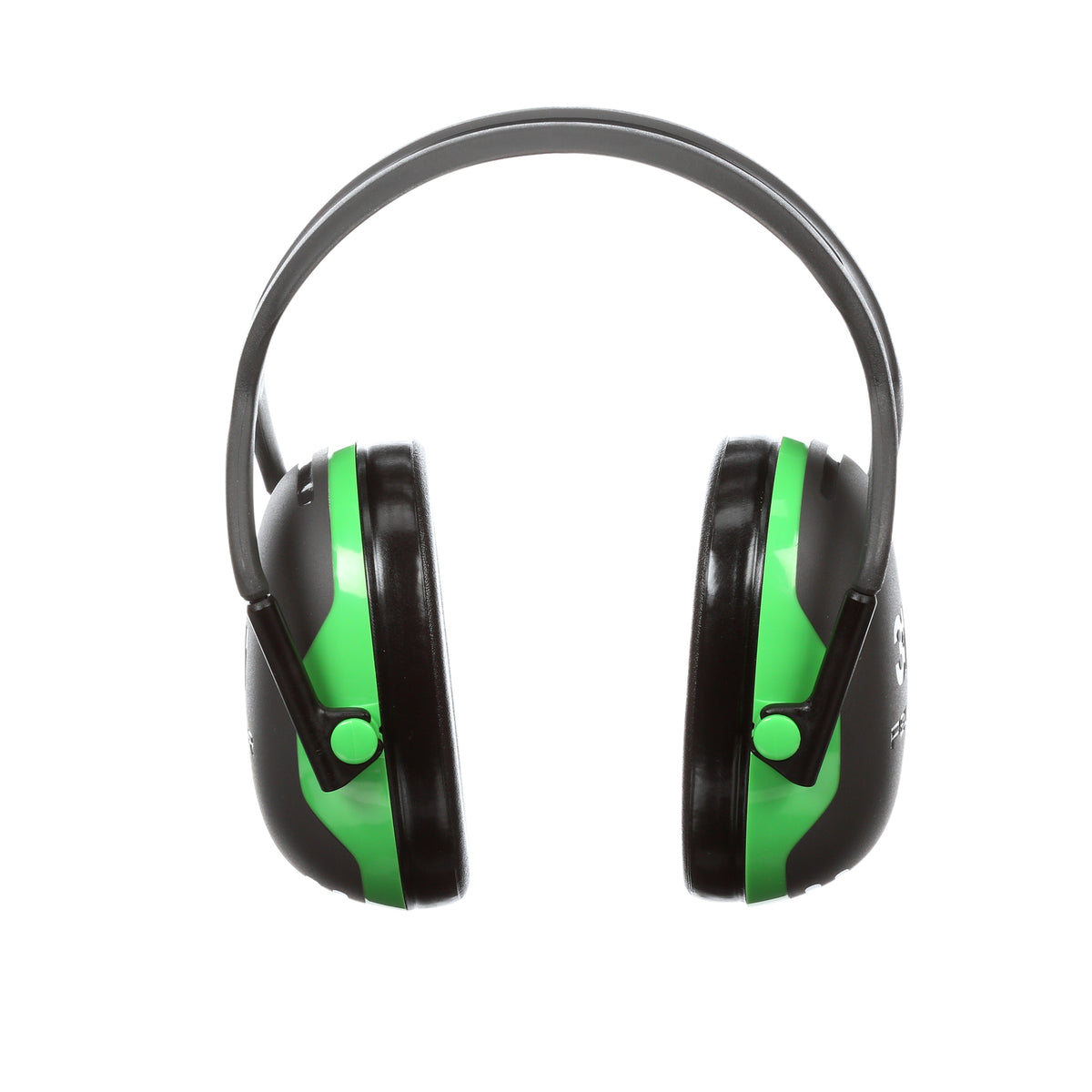 3M Peltor X1A over-the-head earmuffs, black and green