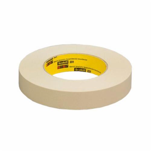 3M Scotch 231-18X55 - High Performance Painters Masking Tape 231/231A Tan (0.17 Inch x 60 Yards) 7000088513 - eGrimesDirect