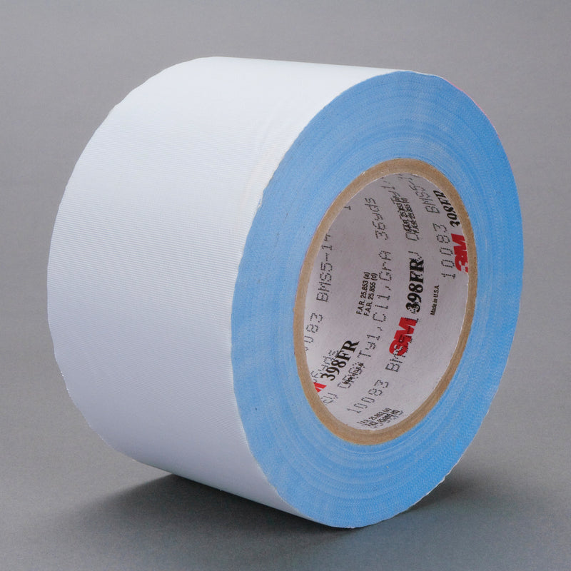 3M 398FR-4X36 - Glass Cloth Tape 398FR White (4 Inch x 36 Yards) 7000001302