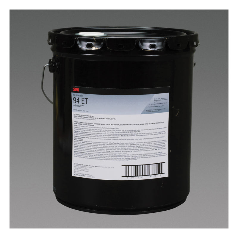 3M 94-ET-5GAL-DRUM - Red Hi-Strength 94 ET Spray Adhesive - 5 Gallon (19 L) Pail 7100138383 - eGrimesDirect