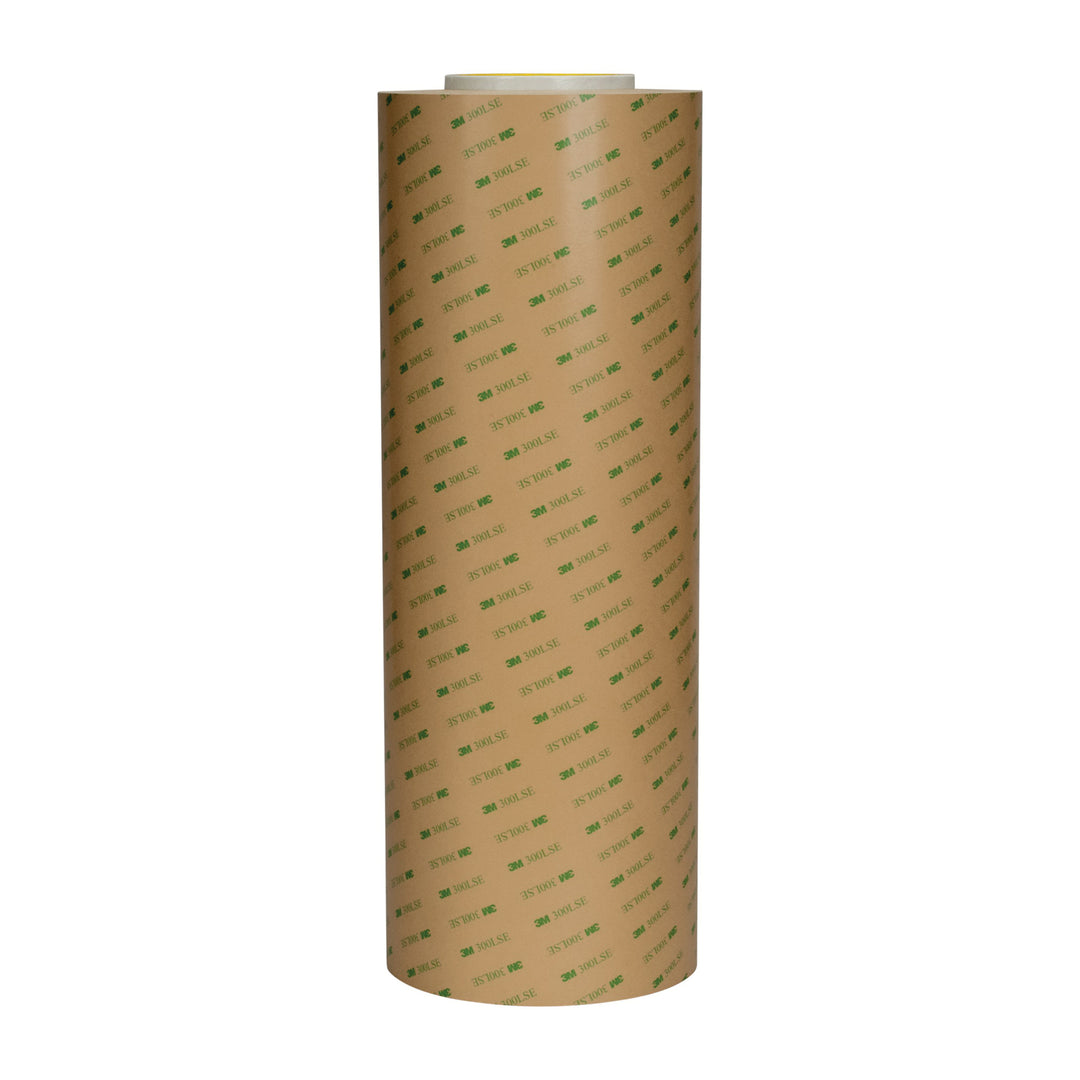 3M 9671LE-24X180 adhesive transfer tape roll, 2.3 mil thickness, 24-inch width, 18-yard length, used for bonding applications