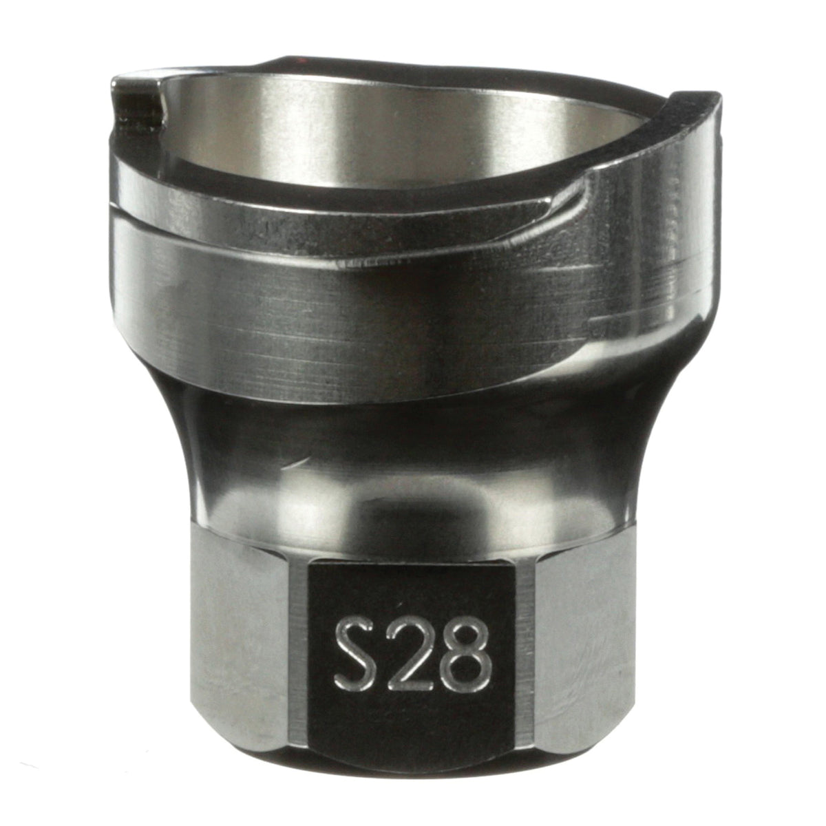 3M 26120 Paint Prep System 2.0 Adapter #S28, showing the lightweight plastic component for paint preparation.