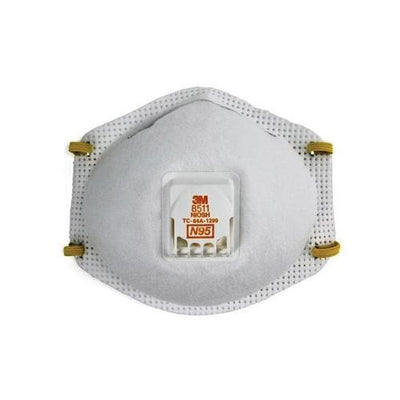 3M 8511 - Particulate Respirator with cool flow valve (N95 Filter Masks) 7000002056 / 8 - eGrimesDirect