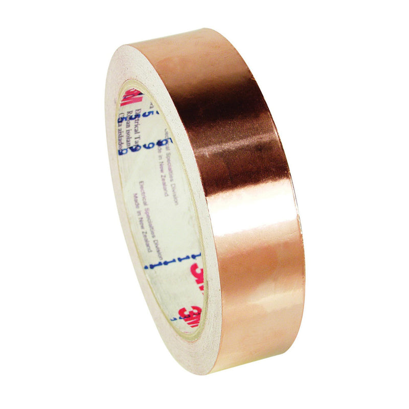 3M 1181-1/2X18-PLC - EMI Copper Foil Shielding Tape 1181 (1/2 Inch x 18 Yards) 7000132182 - eGrimesDirect