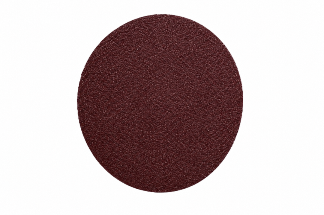Self-adhesive cloth PSA discs by 3M, 3/4 inch aluminum oxide abrasive discs for polishing and grinding applications.