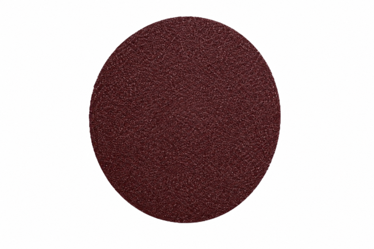 Self-adhesive cloth PSA discs by 3M, 3/4 inch aluminum oxide abrasive discs for polishing and grinding applications.