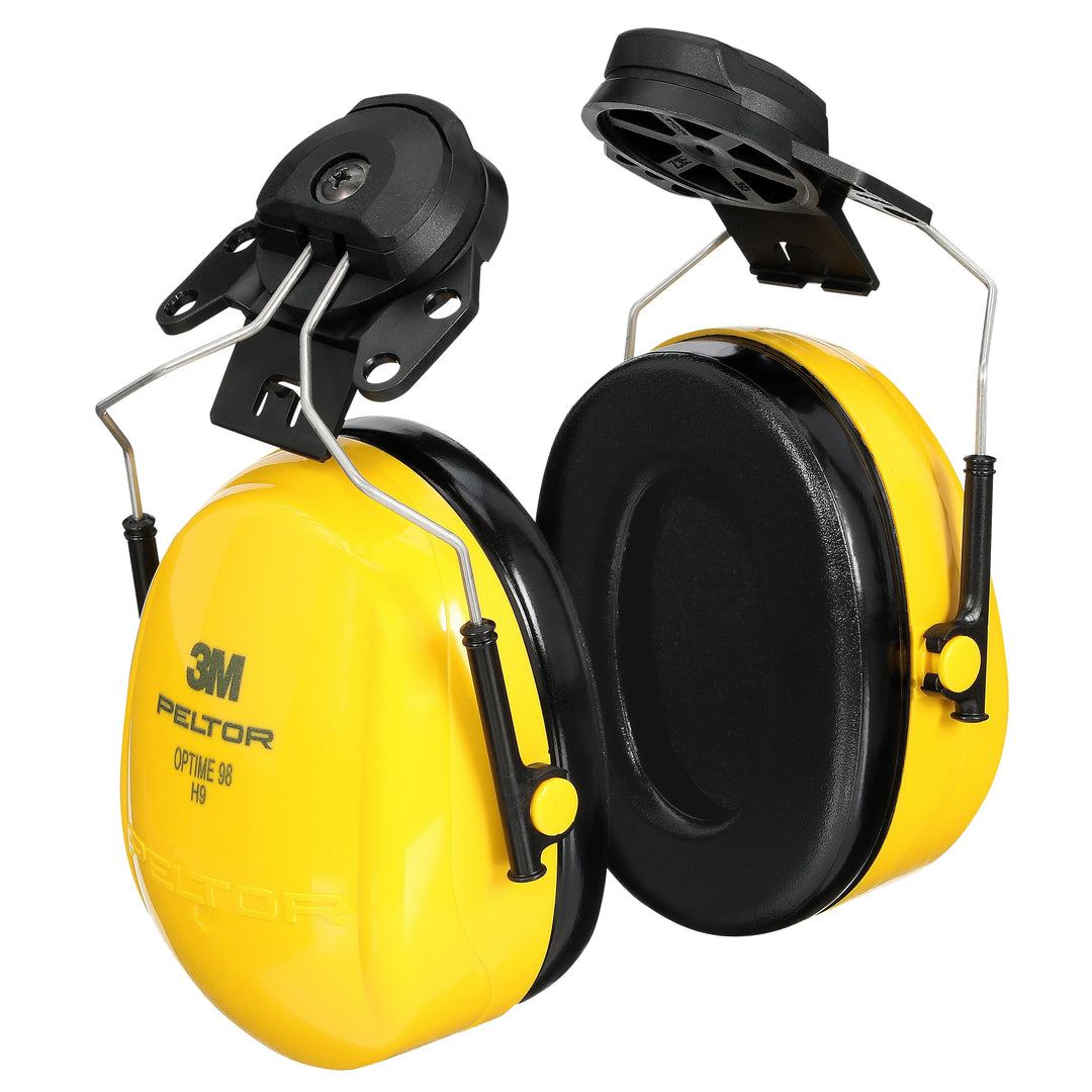 3M Peltor Optime 98 H9P3E hard hat attachment earmuffs