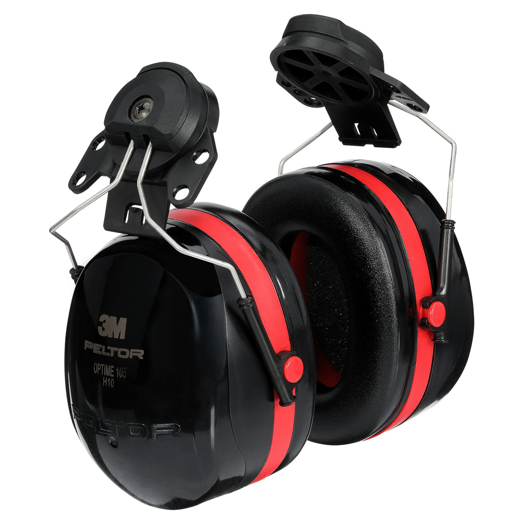 3M Peltor H10P3E Optime 105 Earmuffs, Hard Hat Attached, Case of 10 items 7000002327