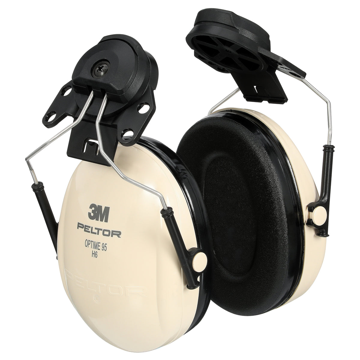 3M Peltor H6P3E/V Optime 95 Earmuffs, hard hat attached, Case of 10 pairs 7000052743