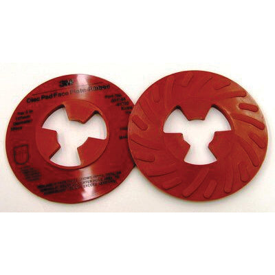 3M AB81732 - Disc Pad Face Plate Ribbed 81732 5 in Exta Hard Red 7000120517