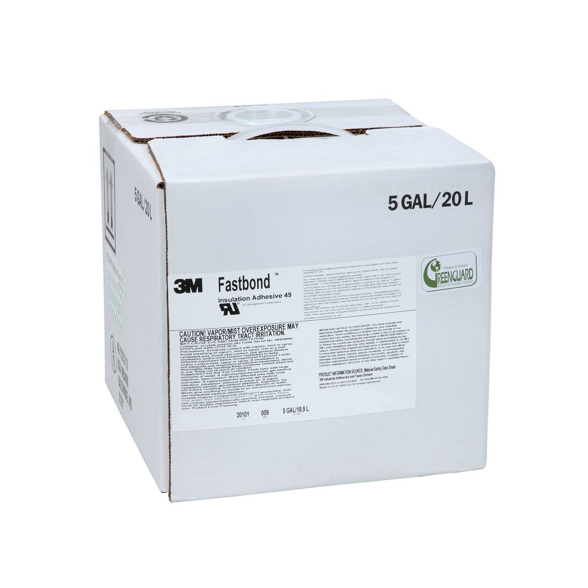3M TM Fastbond TM Insulation Adhesive 49, Clear, 5 Gallon (18.92 L), Drum
