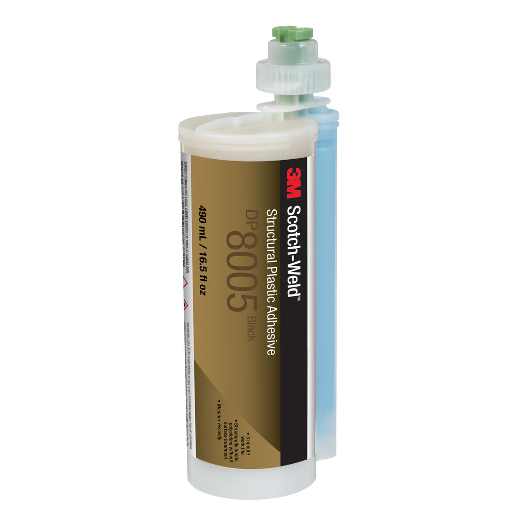 3M TM Scotch-Weld TM Structural Plastic Adhesive DP8005, Black, 490 mL Duo-Pak, 6/case