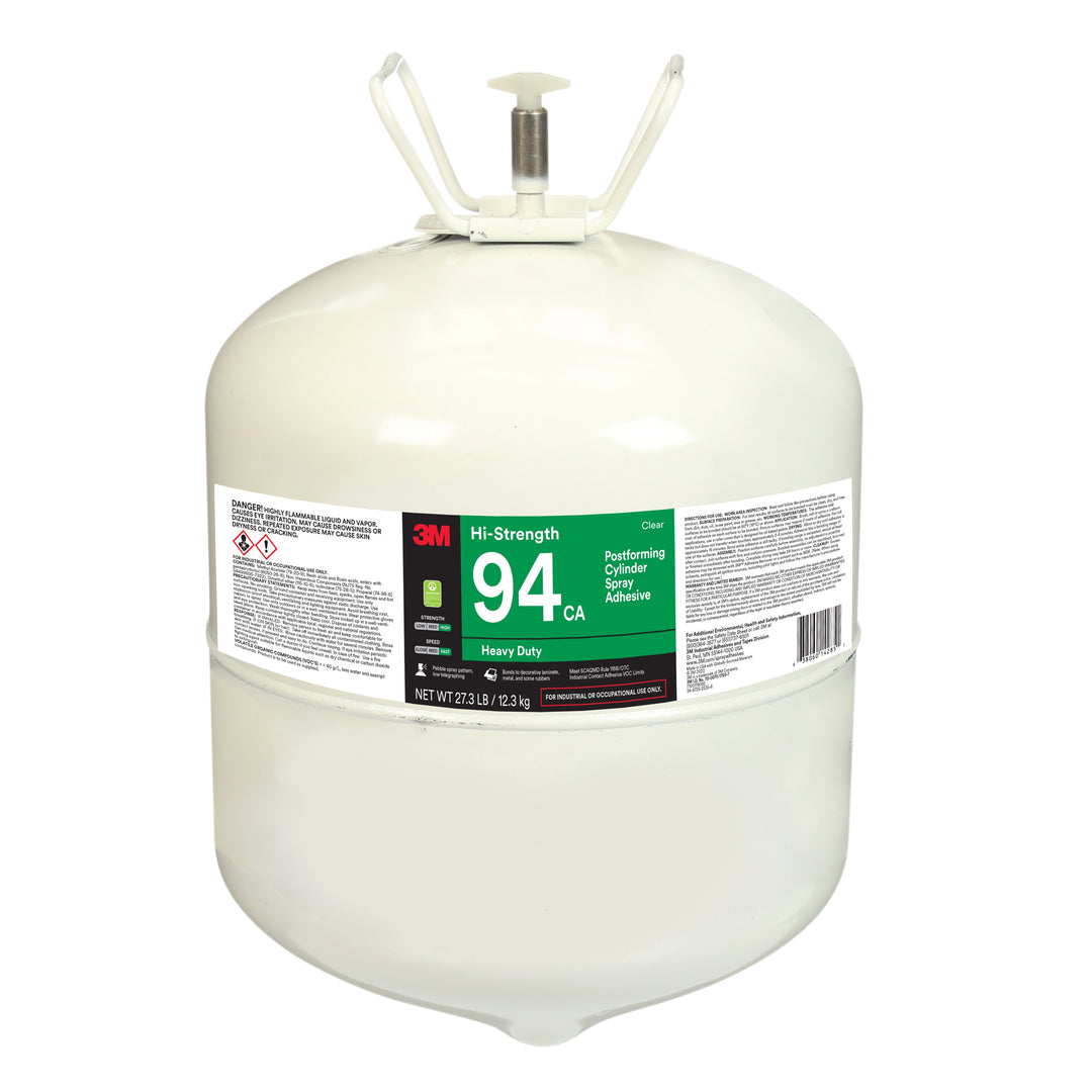 3M TM Hi-Strength Postforming 94 CA Cylinder Spray Adhesive, Clear, Intermediate Cylinder, 128 lb Net (58 kg)