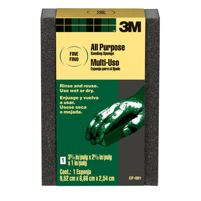 3M CP001-250 - Cp-001-250 Full Size Sanding Sponge Fine Bulk Cp001-250 7100245164 - eGrimesDirect