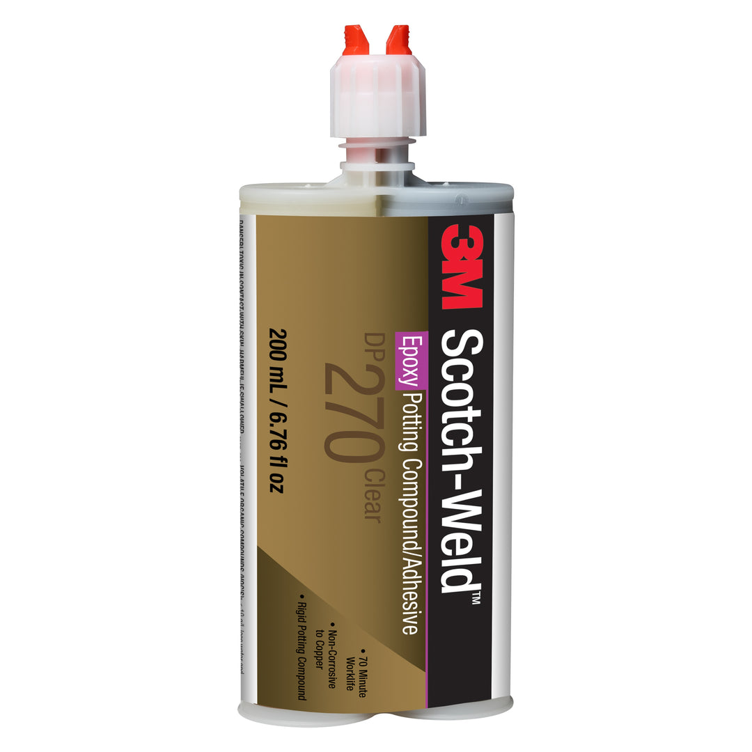 3M TM Scotch-Weld TM Epoxy Potting Compound DP270, Clear, 200 mL Duo-Pak, 12/Case