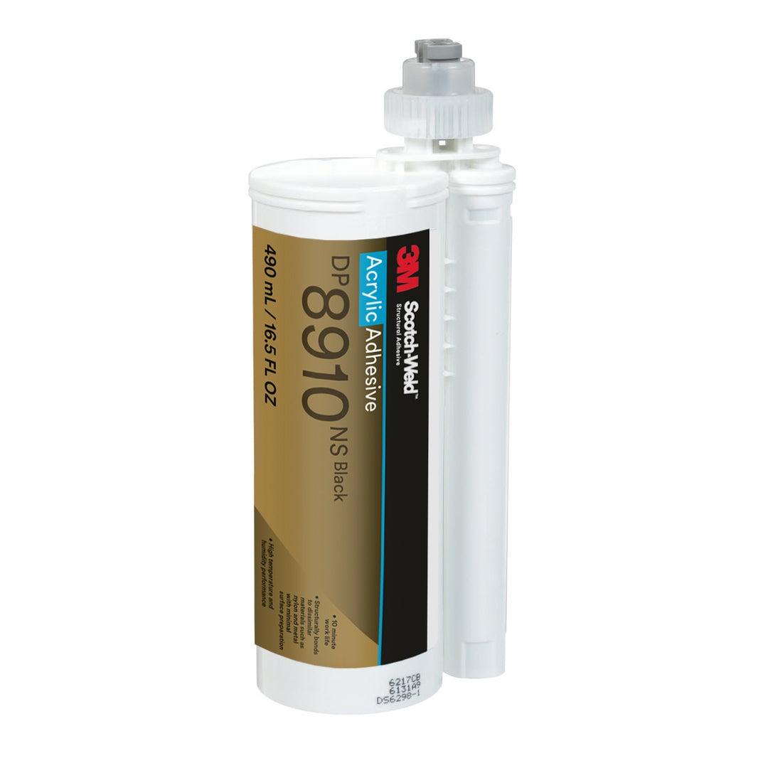 3M TM Scotch-Weld TM Acrylic Adhesive DP8910NS, Black, 490 mL Duo-Pak, 6 Each/Case