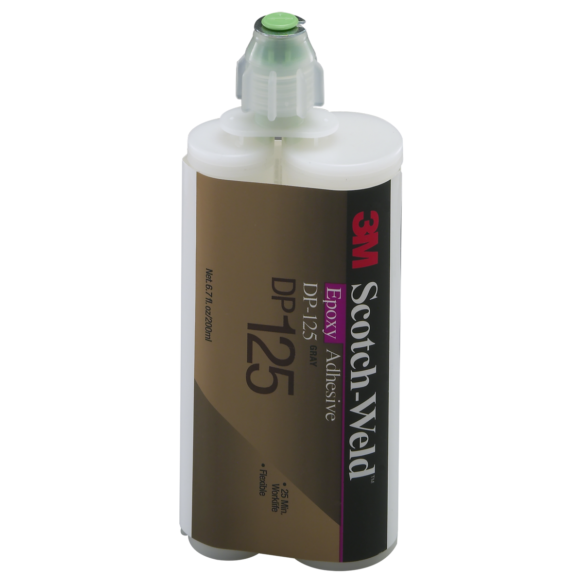 3M TM Scotch-Weld TM Epoxy Adhesive DP125, Grey, 200 mL Duo-Pak, 12/Case