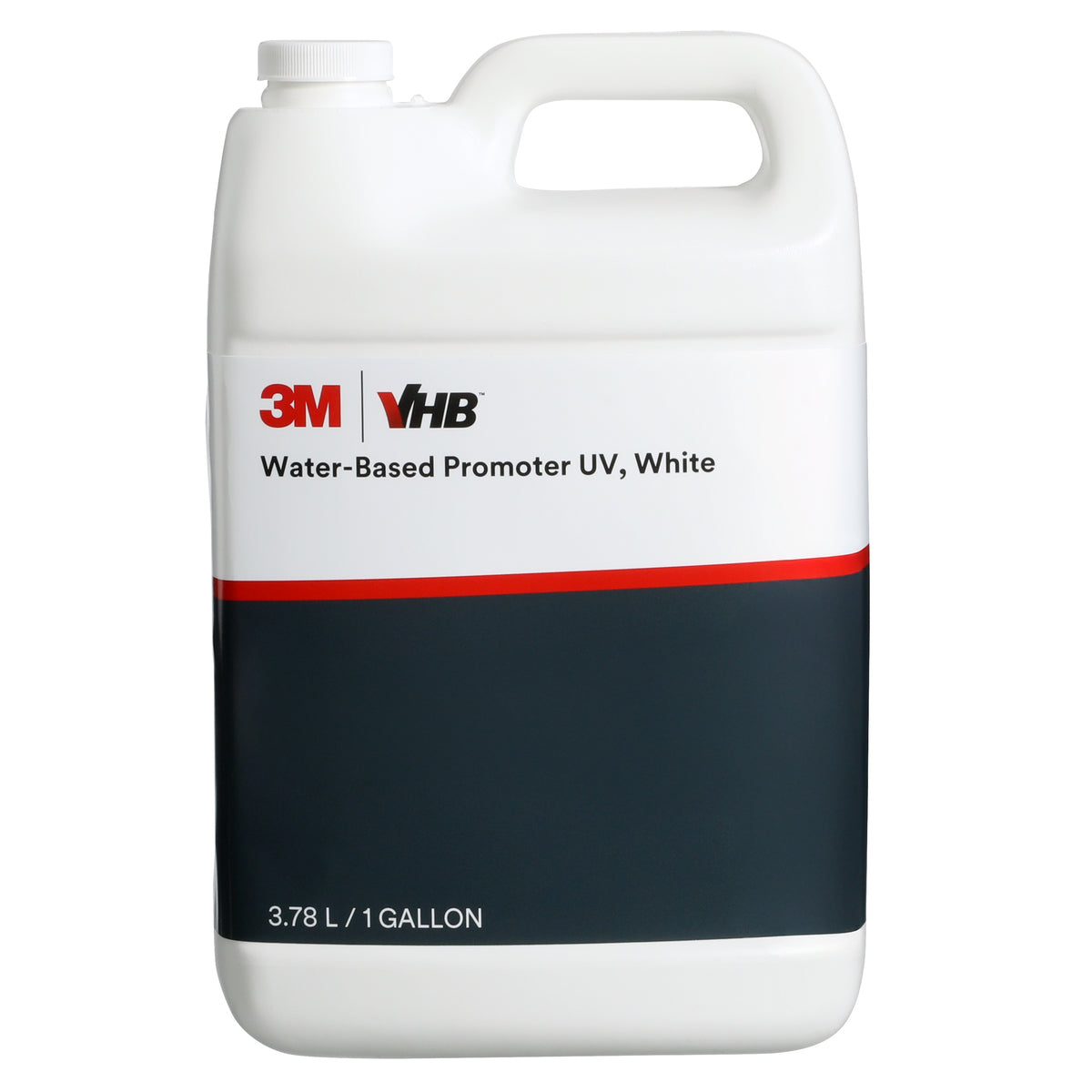 3M TM VHB TM Tape Water-Based Promoter UV, White, 1 Gallon (3.8 L), 4 Bottle/Case