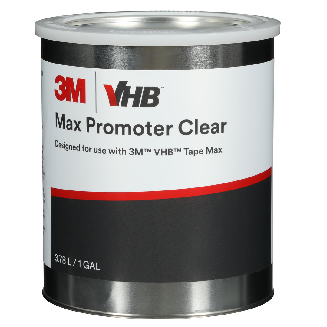 3M TM VHB TM Tape Max Promoter, Clear, 1 Gallon (3.785 L), 4 Can/Case