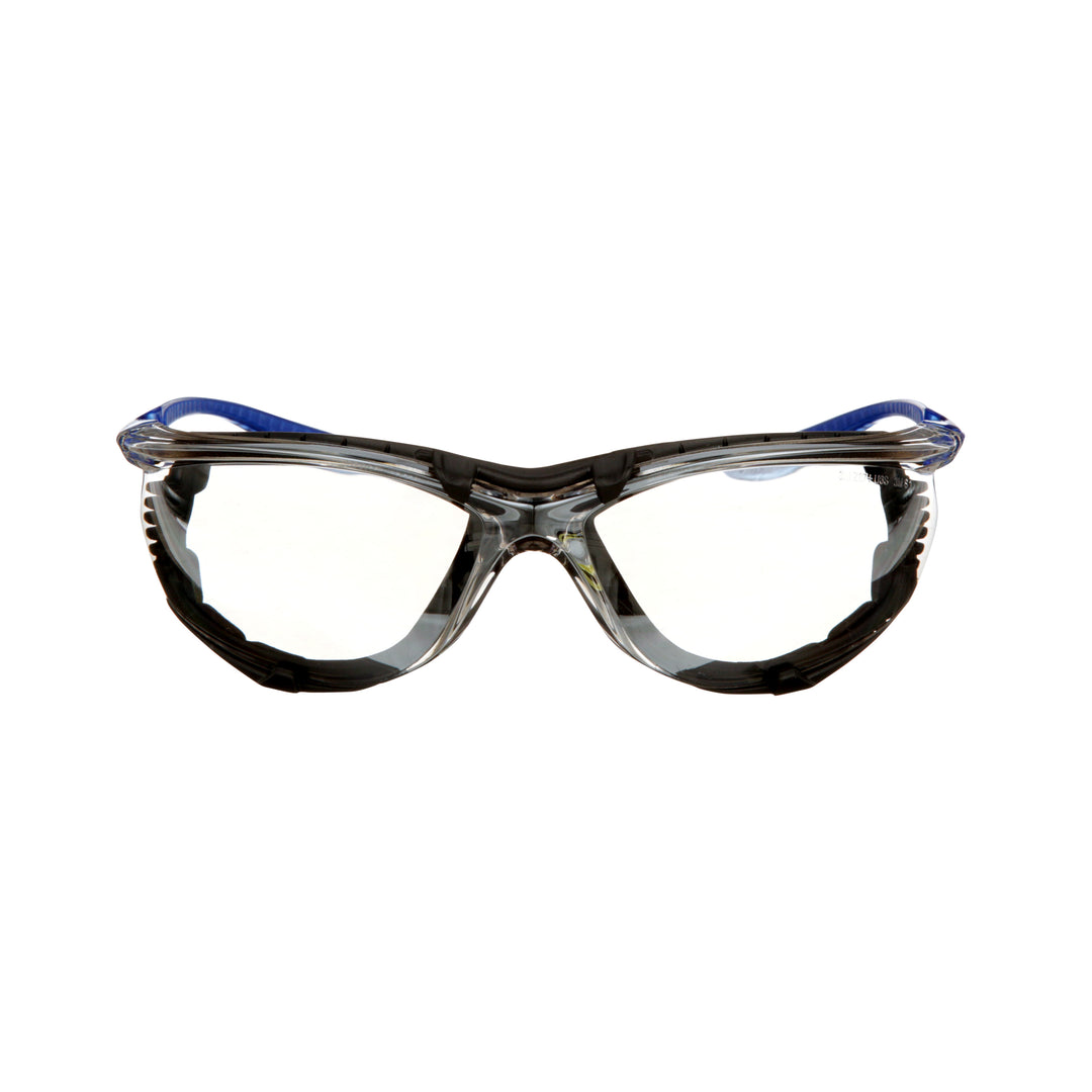 3M 47200H1-DC - Foam Gasket Safety Eyewear Black &amp; Blue Frame Mirror Anti-Fog Lens 7100166618