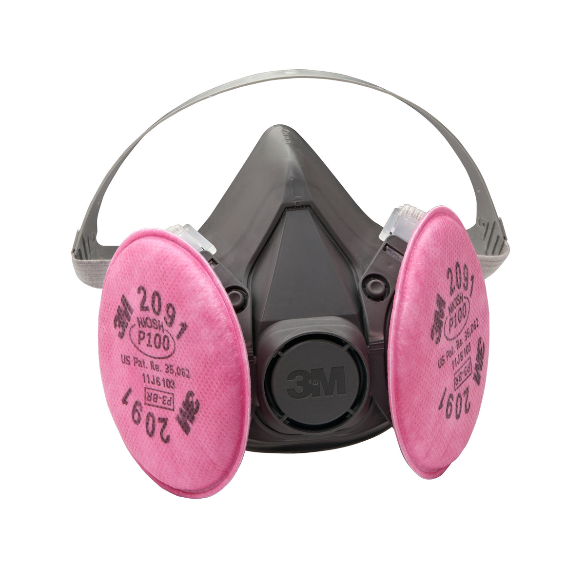 3M 6391 - Half Facepiece Respirator Assembly with Particulate Filters (Large) 7000126164