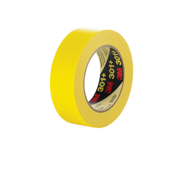 3M 301+18X55 - Performance Masking Tape 301+ Yellow (0.71 Inch x 60 Yards) 7000124888