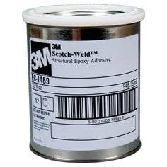 3M Scotch-Weld 1469 epoxy adhesive in cream, 1-quart container, 1-part epoxy adhesive for industrial bonding applications.