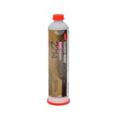 3M Scotch-Weld 2214-CART grey epoxy adhesive in 6 fl oz (177 ml) container, 1-part epoxy adhesive for industrial bonding.