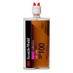 3M Scotch-Weld DP100NS clear 2-part epoxy adhesive cartridge, 200ml, ideal for strong bonding and industrial repairs