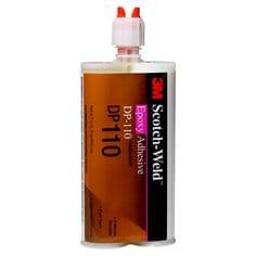 3M Scotch-Weld DP110 clear 2-part epoxy adhesive cartridge, 200ml, used for strong bonding and sealing applications.