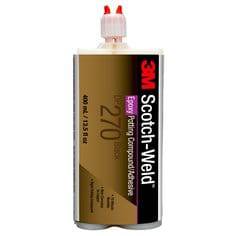 3M Scotch-Weld DP270 black 2-part epoxy cartridge for potting, 15.5 fl oz (400 ml) epoxy compound in a durable cartridge.