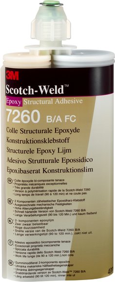3M Scotch-Weld 7260B/A FC-400ML - Epoxy Adhesive 7260FC B/A Part Kit - 15.5 fl. Oz (400 ml) 7000033763 - eGrimesDirect